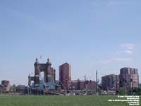 John A. Roebling Suspension Bridge over the Ohio River, Cincinnati,OH - Covington,KY